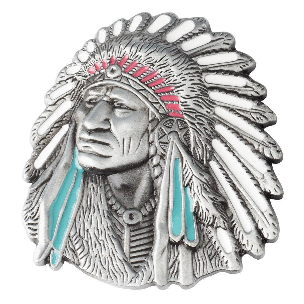 Skull scalp buckle men&rsquo;s western cowboy motorcycle riding