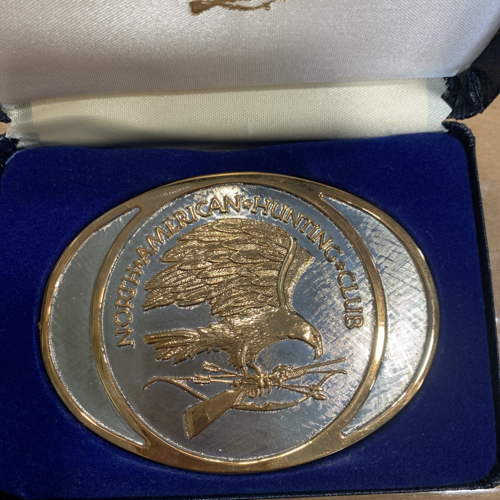North American Hunting Club Belt Buckle Wings Of Gold – 24K Gold OPEN BOX