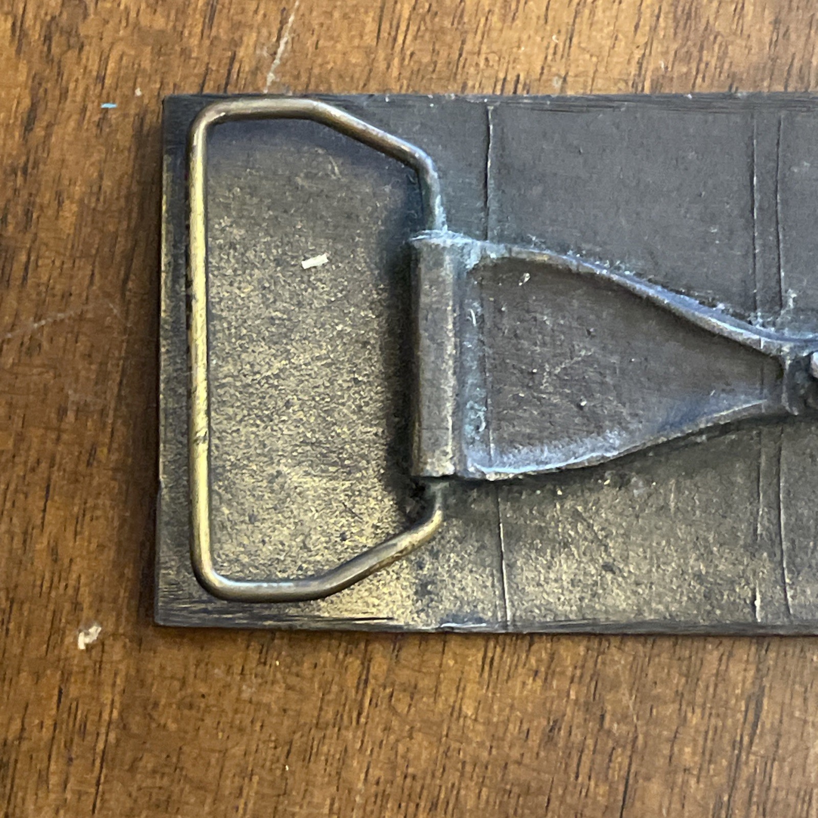 VINTAGE COLT REVOLVERS BRASS BELT BUCKLE ~ ANTIQUE FINISH
