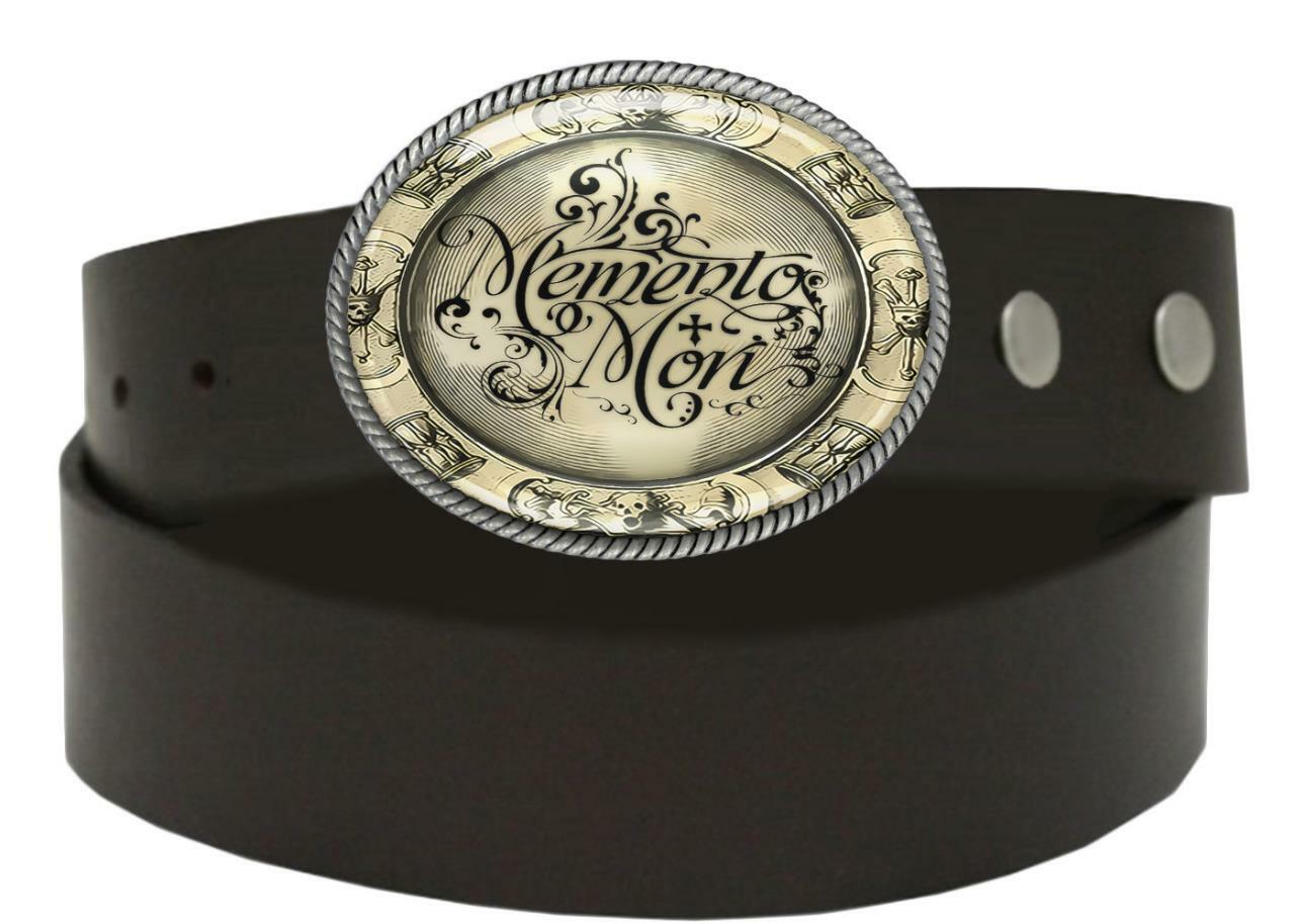 Victorian Memento Mori Belt Buckle – Gothic Silver Handmade Artisan – 132-4