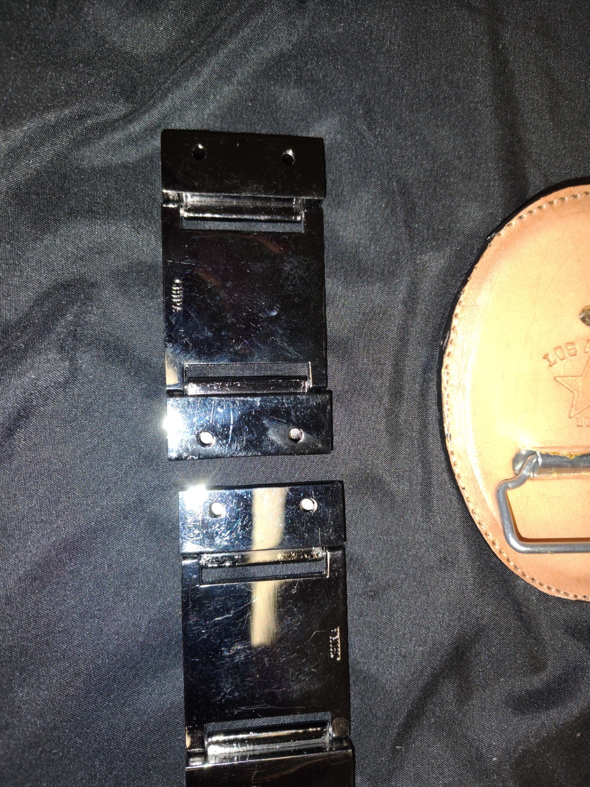 Genuine Python buckle matte black