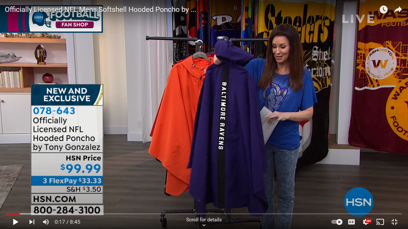 Officially Licensed NFL Mens Softshell Hooded Poncho DIFFERENT TEAMS