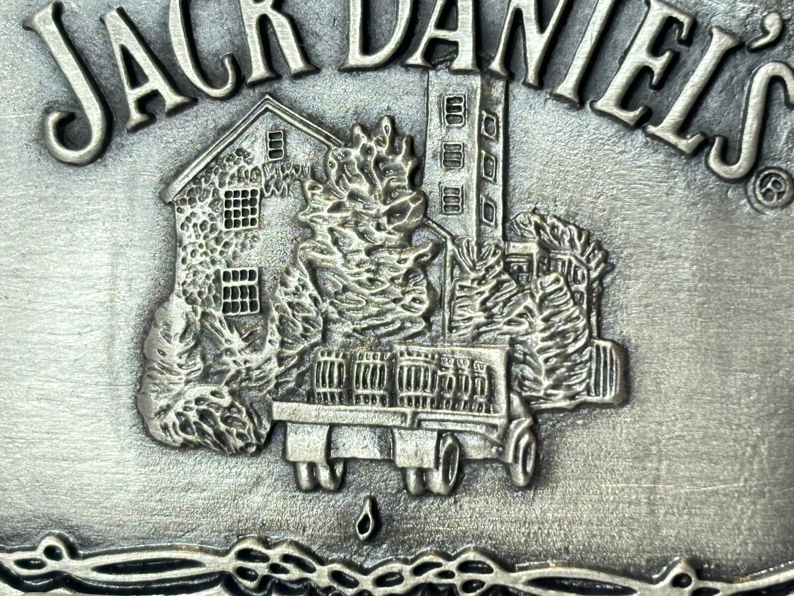 2006 Jack Daniels Belt Buckle Scenes From Lynchburg Tennessee Whiskey In Box