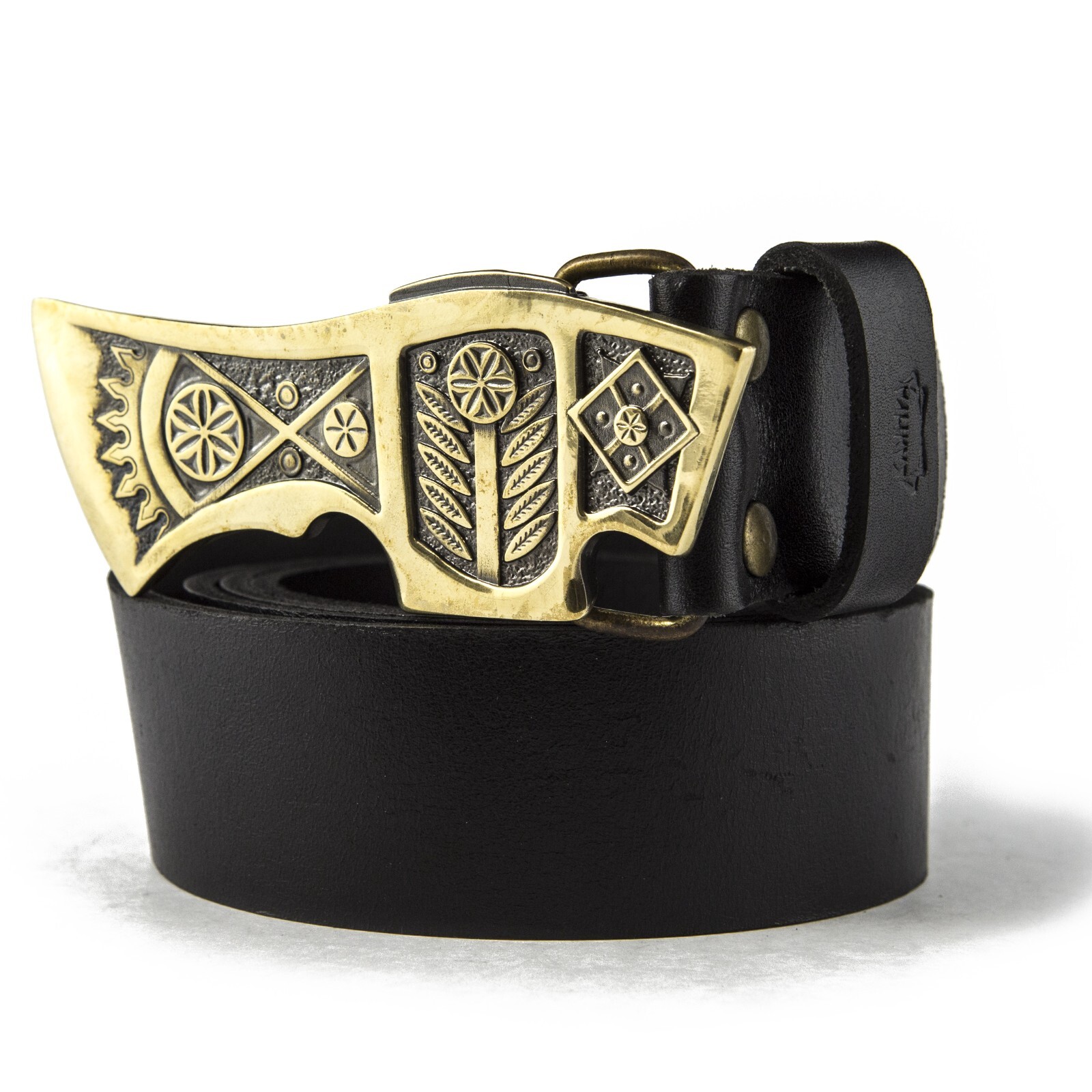 Brass belt buckle Bartka, Handmade Ukraine Ax belt buckle, Solid brass ax buckle
