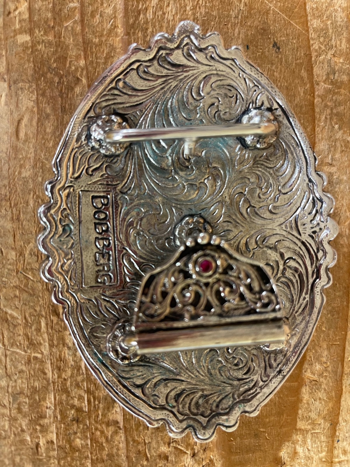 Bob Berg 2010 THRA Team Roping Buckle