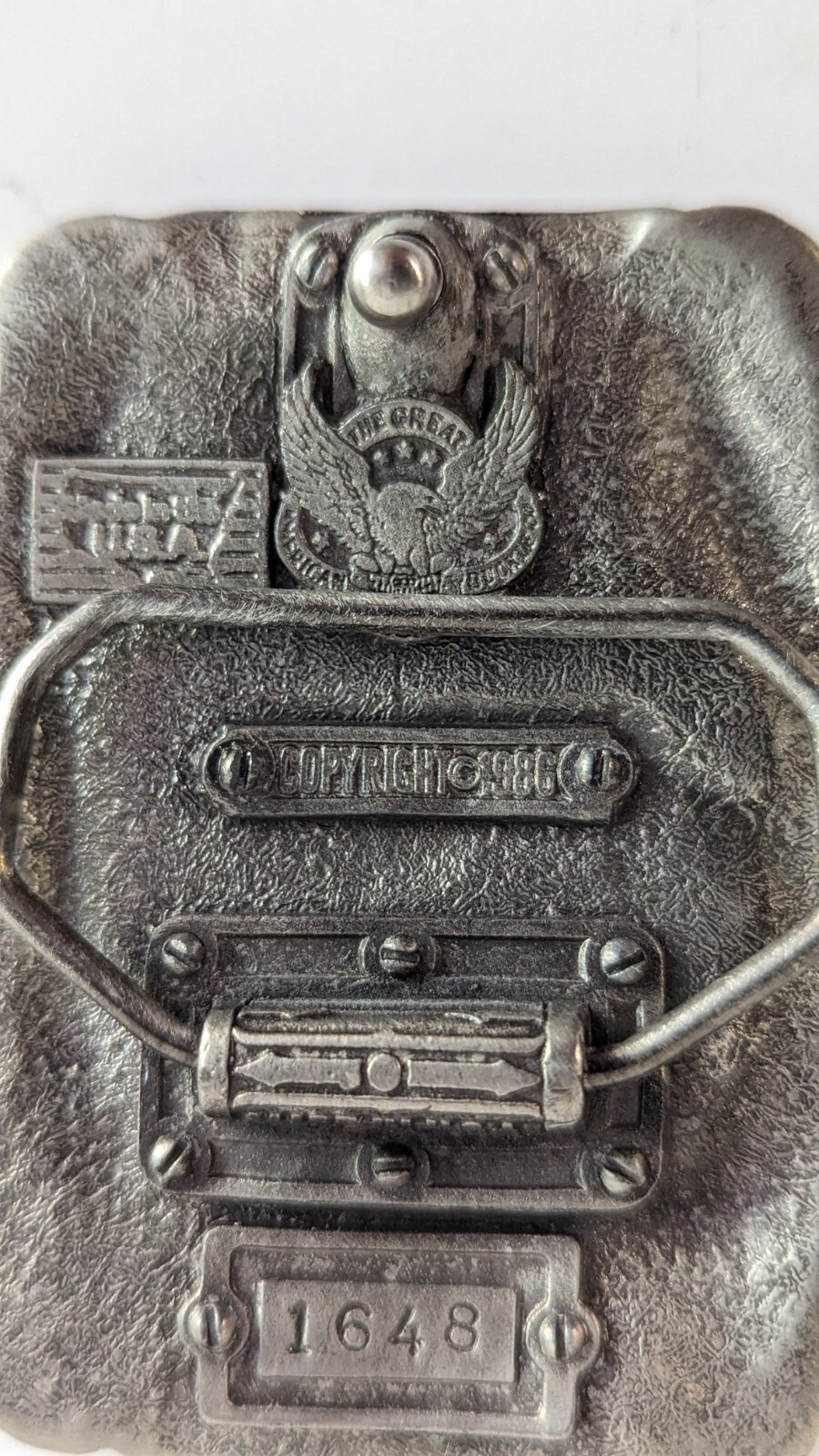 N/O/S 1986 Great American Buckle Co. The American Fire Fighter NOS