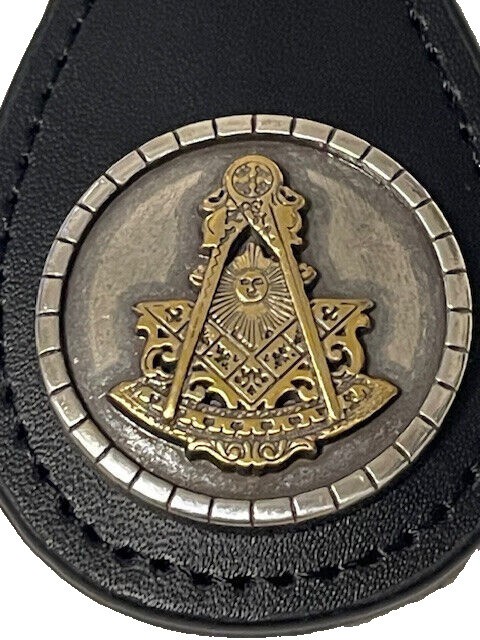Masonic Freemasons Past Master Belt Buckle, Bolo and Key Ring Set