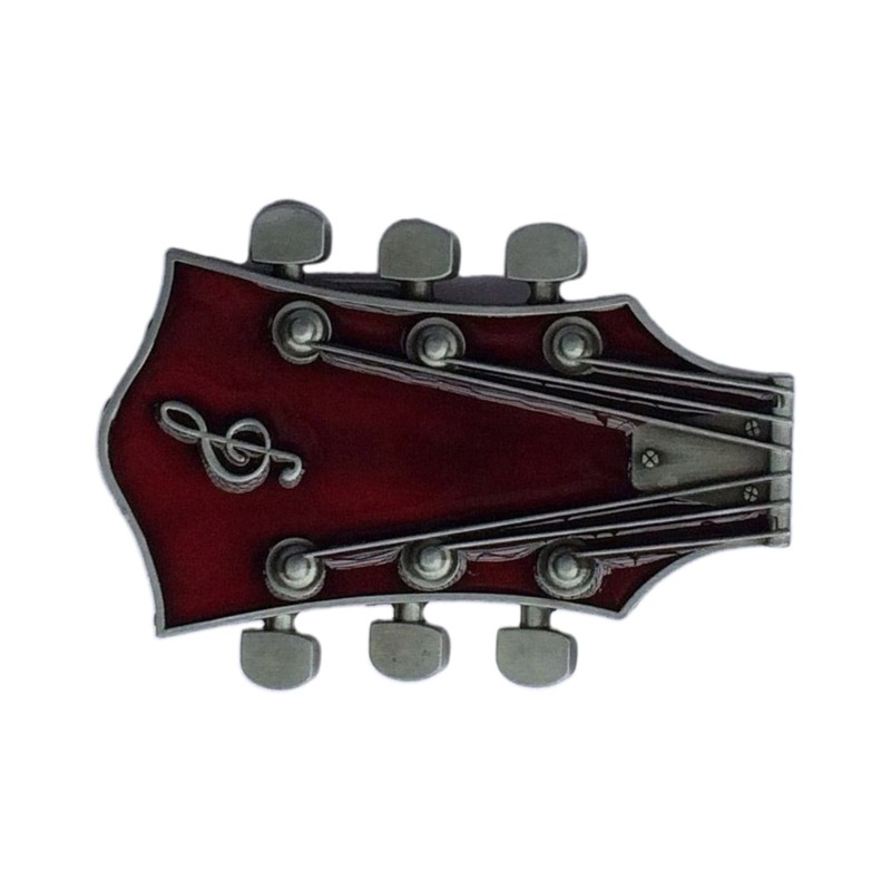 Cowboy Guitar Belt Buckle Metal Multi-color Drop-Oil Personality Belt Buckle