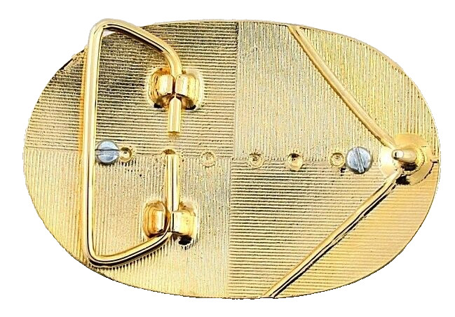 Gold Color Oval Western REAL 1921 Morgan Silver Dollar Belt Buckle PBB59/32126