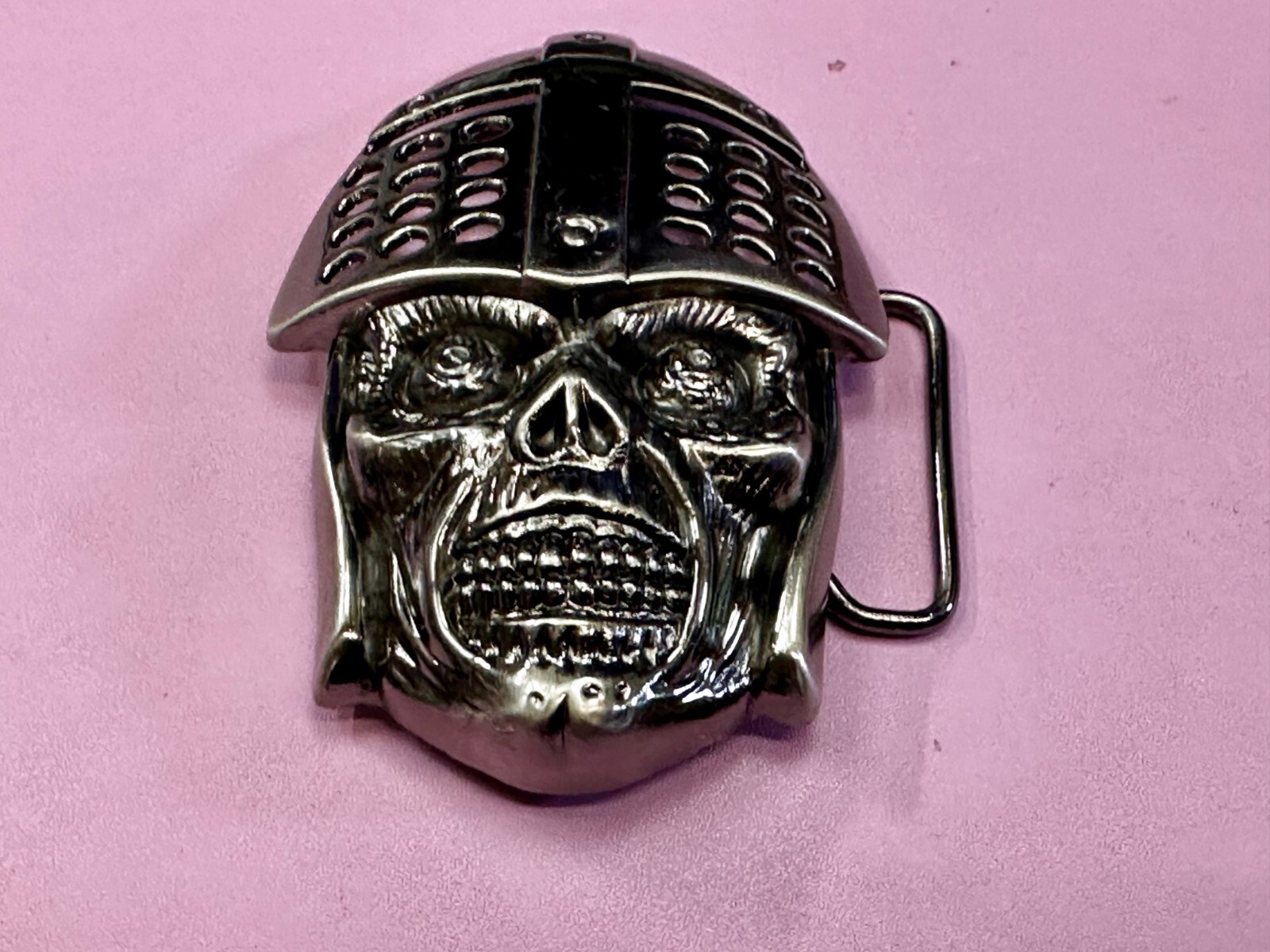 Knights Soldier Skull Helmet Medieval Armor Cutout Halloween Gothic Belt Buckle
