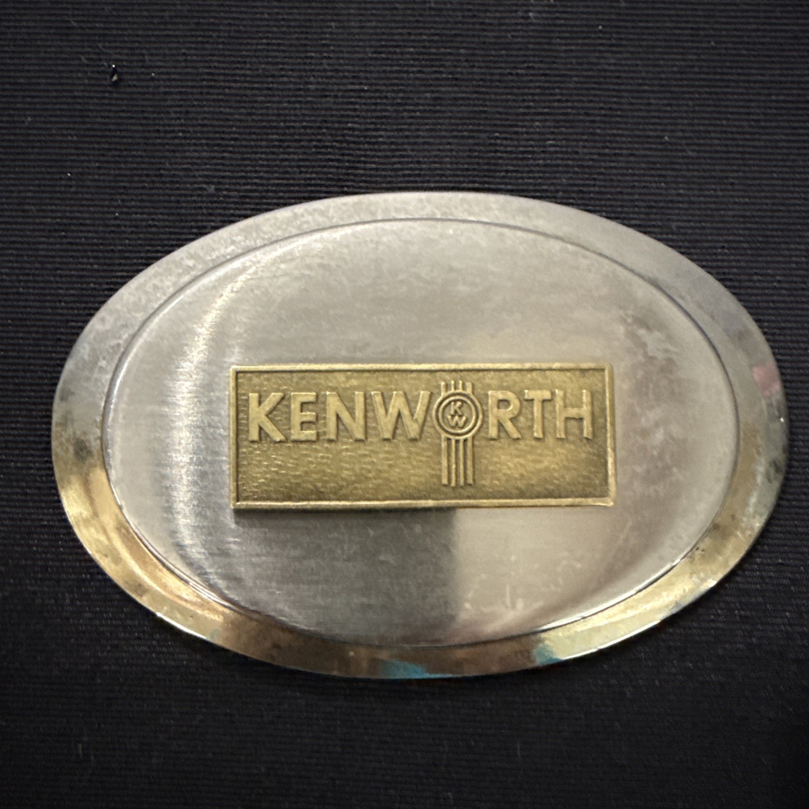 Vintage Kenworth Trucks Logo Belt Buckle Western Trucker Style