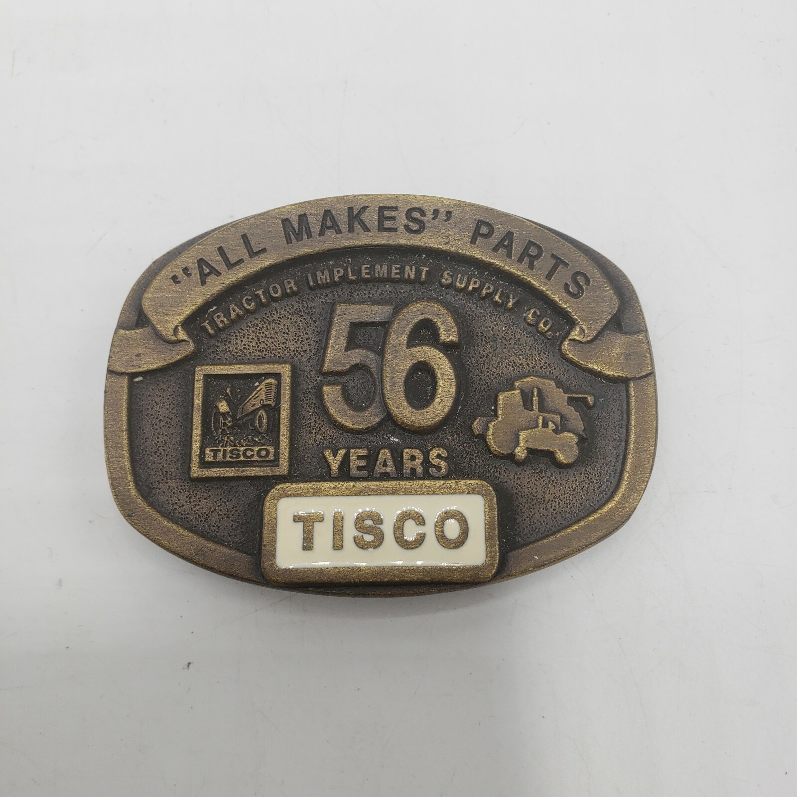 Tisco Belt Buckle Lot (3) 56 years (1)59 years limited edition numbered Tractor