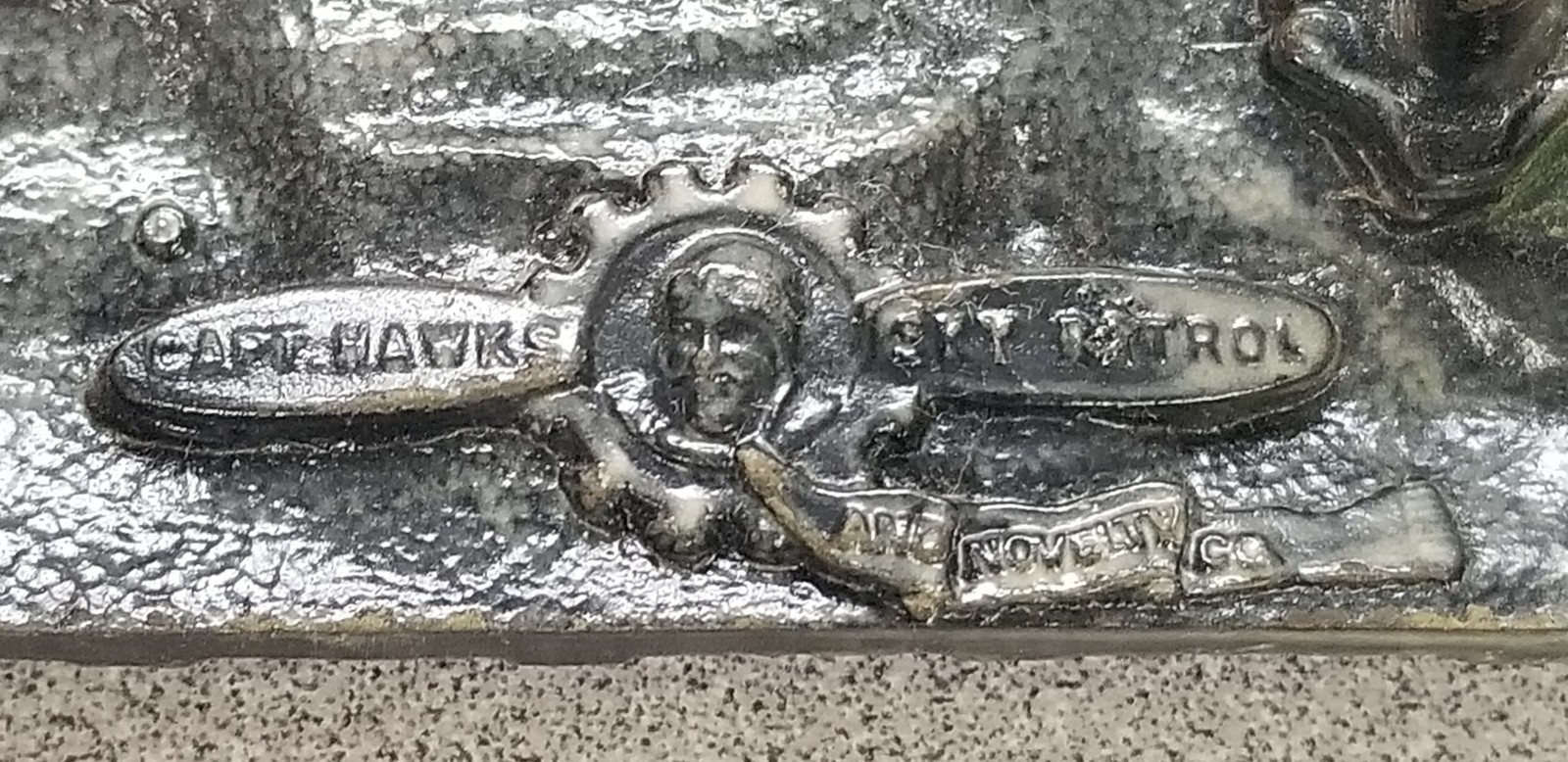 VTG 1977 Capt Hawks Sky Patrol General Steam Locomotive Train Belt Buckle Up 5