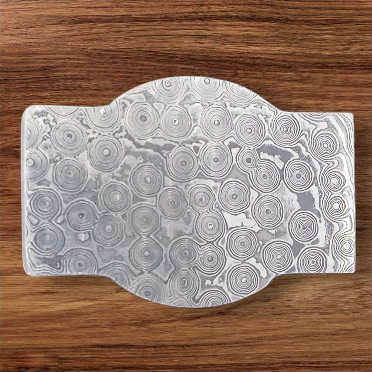 Belt buckle Damascus hand forged