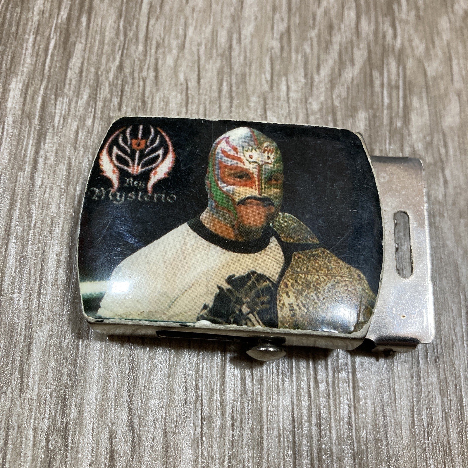 Rey Mysterio Belt Buckle 90s 00s Y2k WWE Heavyweight Champion Champ Wrestling