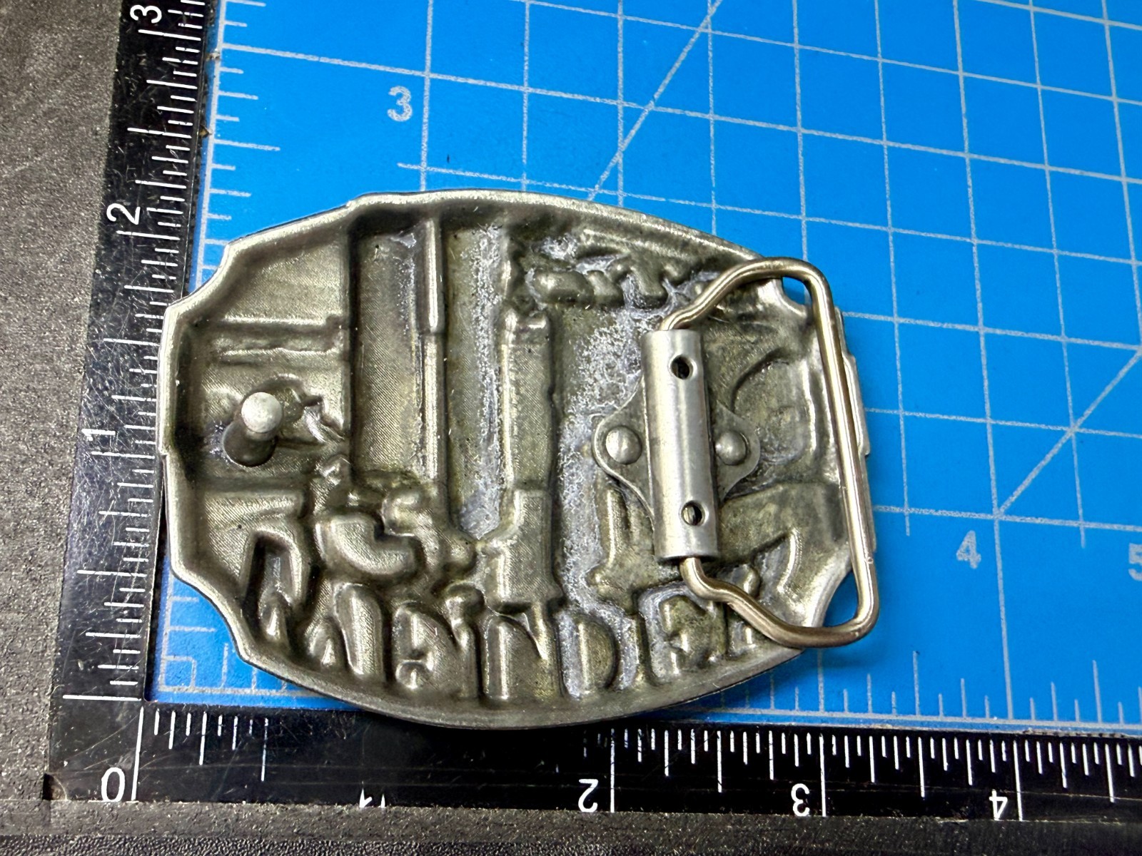 Welder Welding Soldering Tradesman Profession Silver Color NOS Belt Buckle