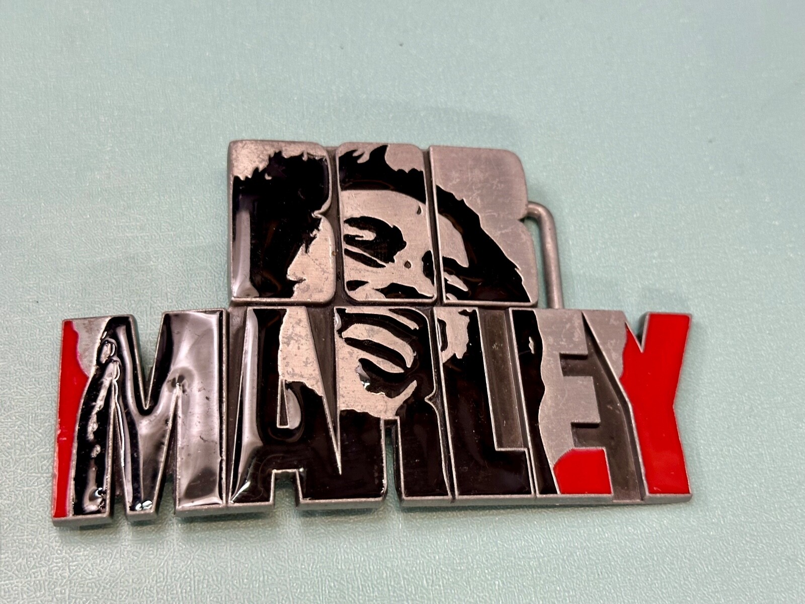 BOB MARLEY Block Letters Jamaica Reggae Beautiful Music Art Belt Buckles