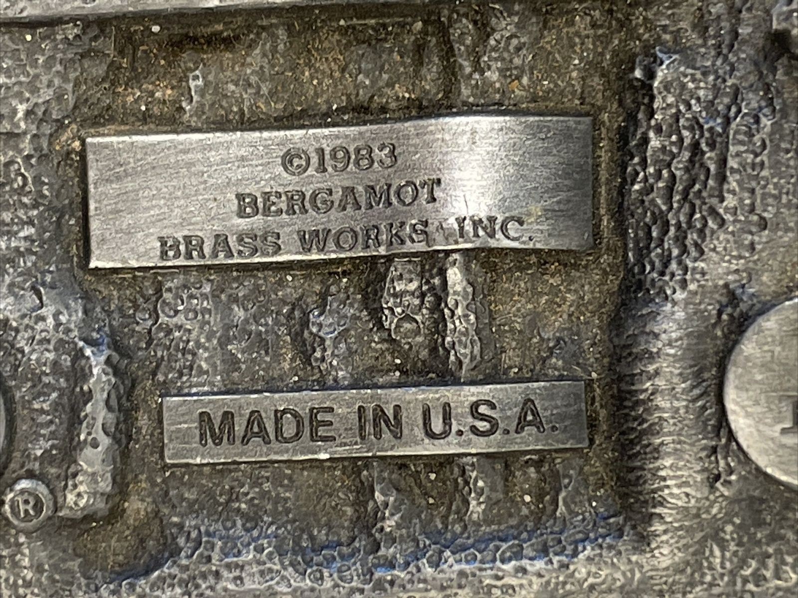 Vietnam Veteran Belt Buckle Enamel 1983 Bergamot Made In USA Preowned