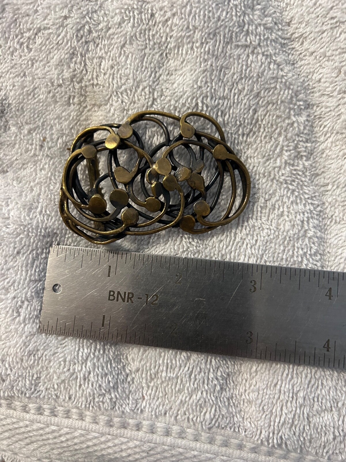 Vintage Modern Modernist Abstract Belt Buckle