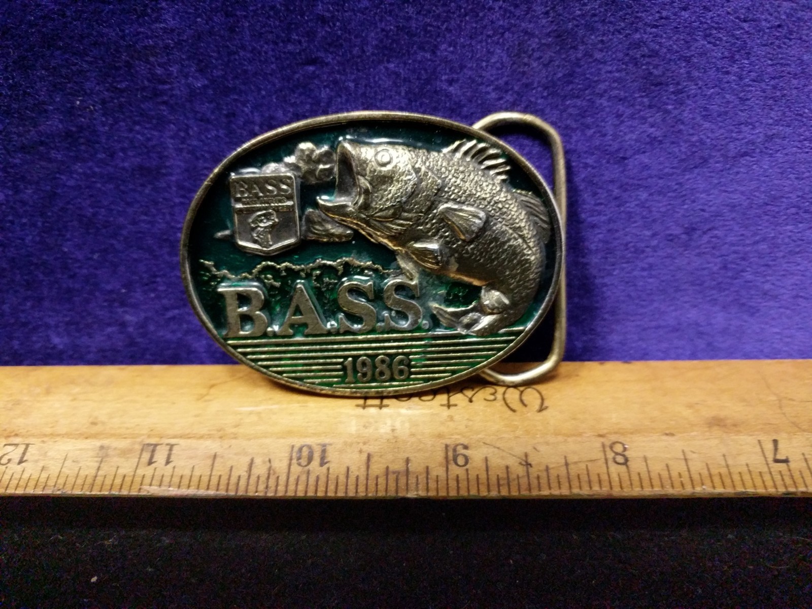Vintage 1986 Bass Anglers Sportsman Society Limited Edition Belt Buckle Outdoors