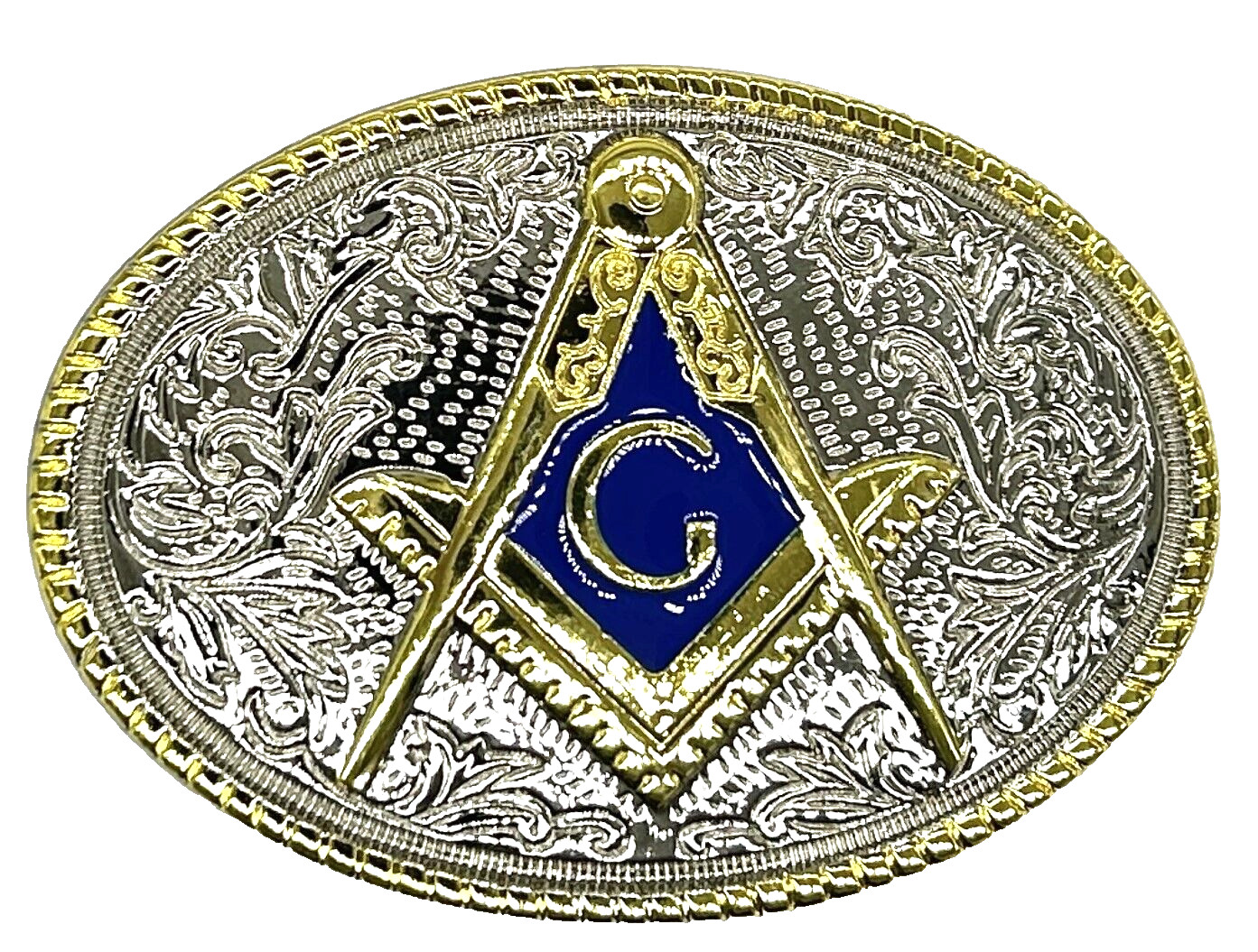 Mason Freemason Masonic Enameled Belt Buckle New