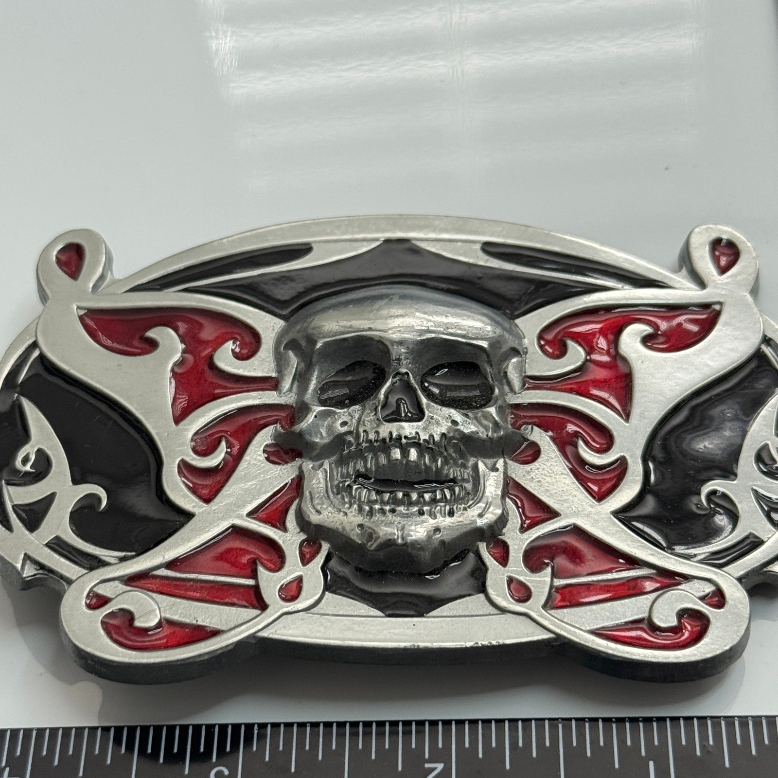 Great American Products 2006 Skull Belt Buckle Fashion Accessory Made in Mexico