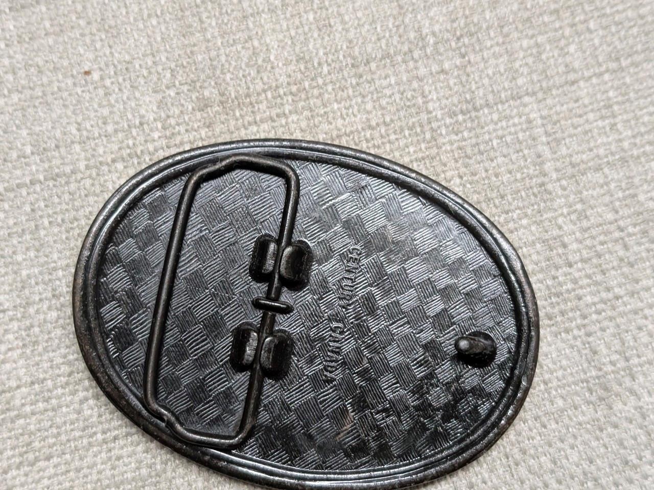 vintage 1970s belt buckle SMITH TOOL western OIL FIELD equipment BRASS cowboy