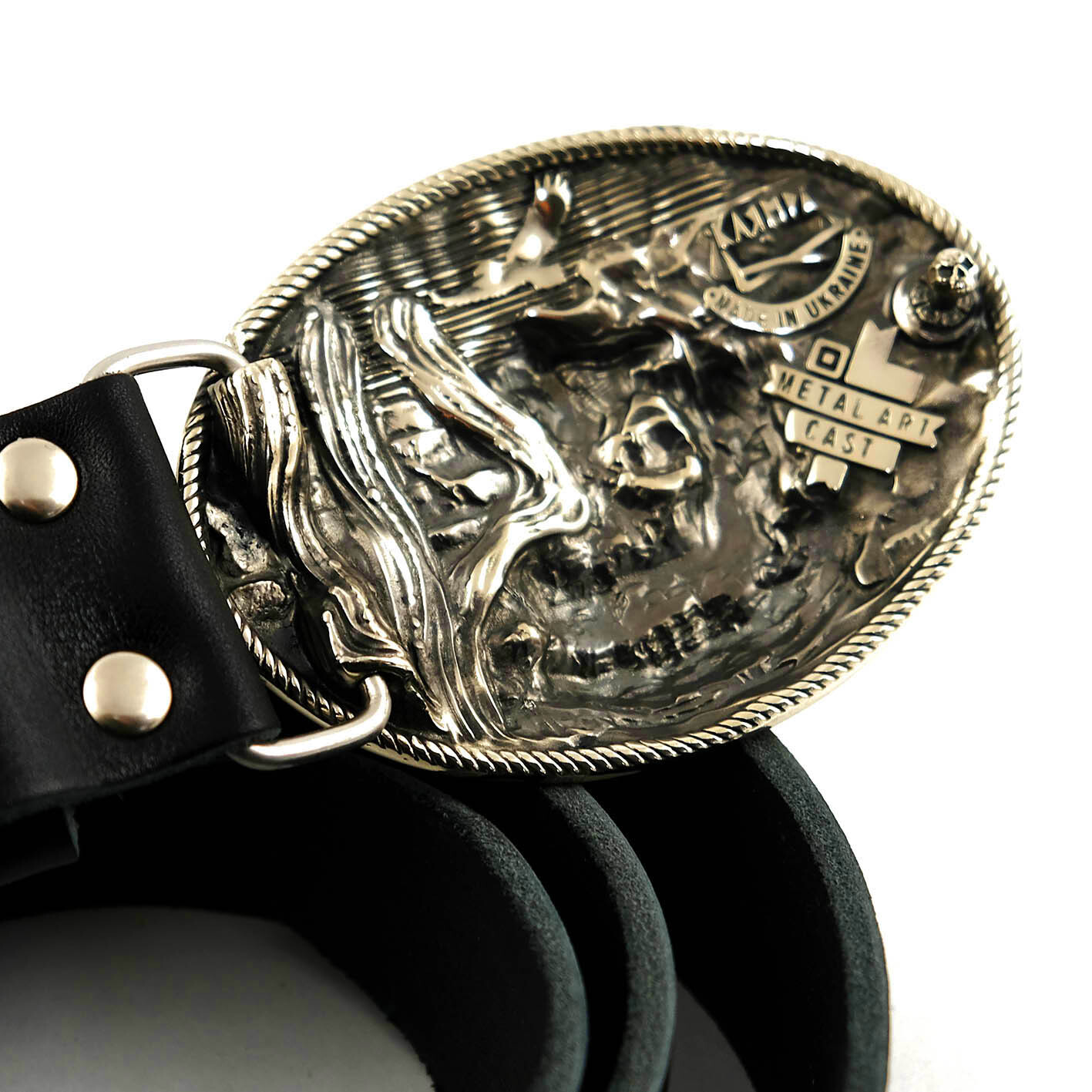 Don&rsquo;t Tread on Me german silver belt buckle, Historical American flag buckle