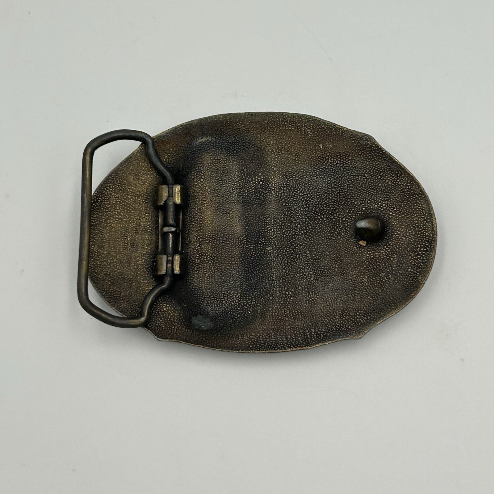 Vintage Men’s Bronze Crown Royal Liquor Belt Buckle Smoke Free Western Wear