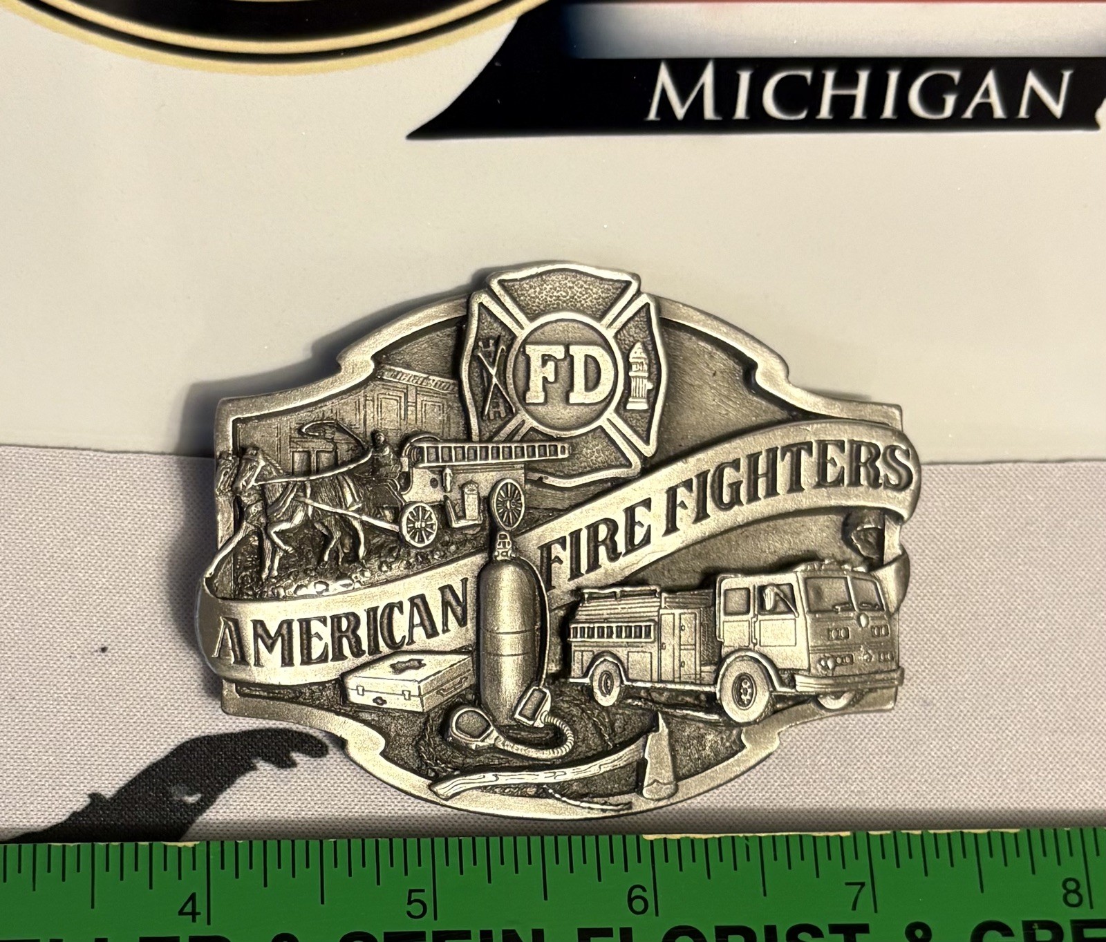 Fire Fighter/E.M.S. American Hero Metal Belt Buckle New