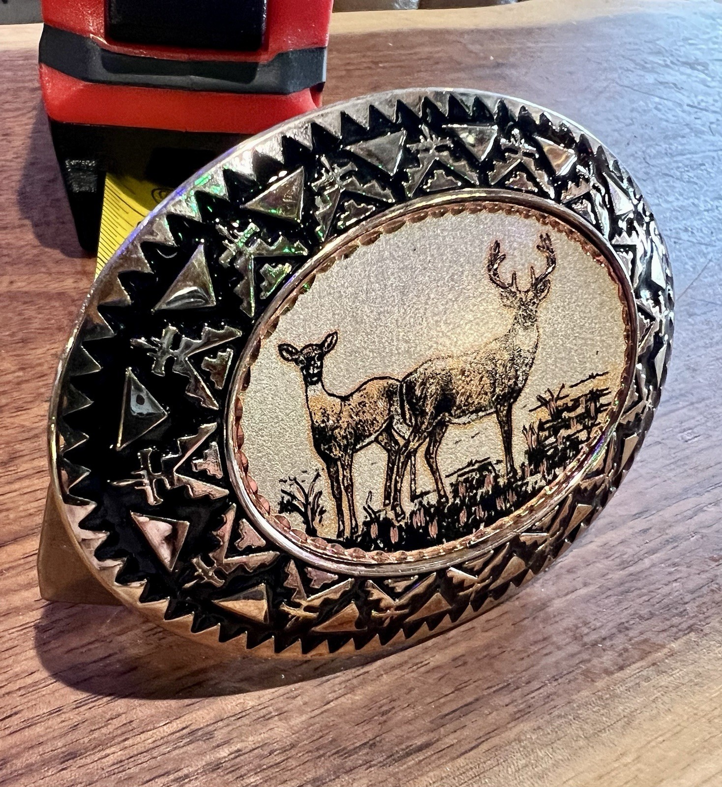 Western Belt Buckles Mens Deer