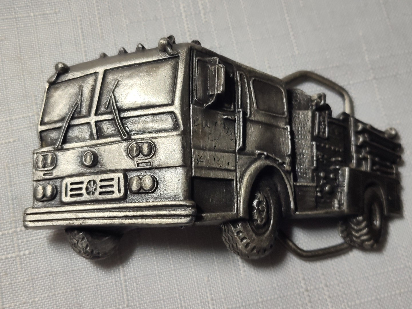 VTG Indiana Metal Craft Fire Truck Belt Buckle 1979 U93 Firefighter Firetruck
