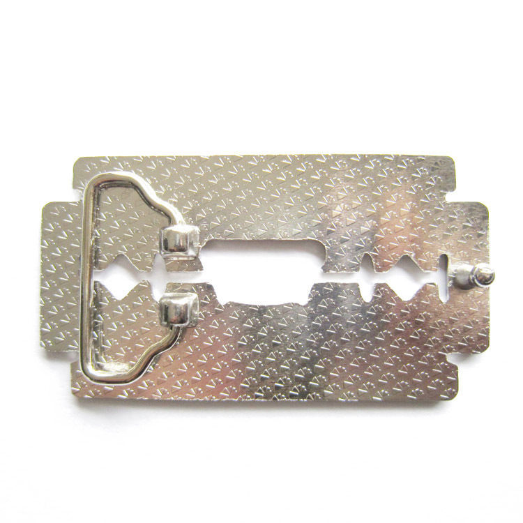 Shaved Razor Blade Bottle Opener Metal Fashion Belt Buckle