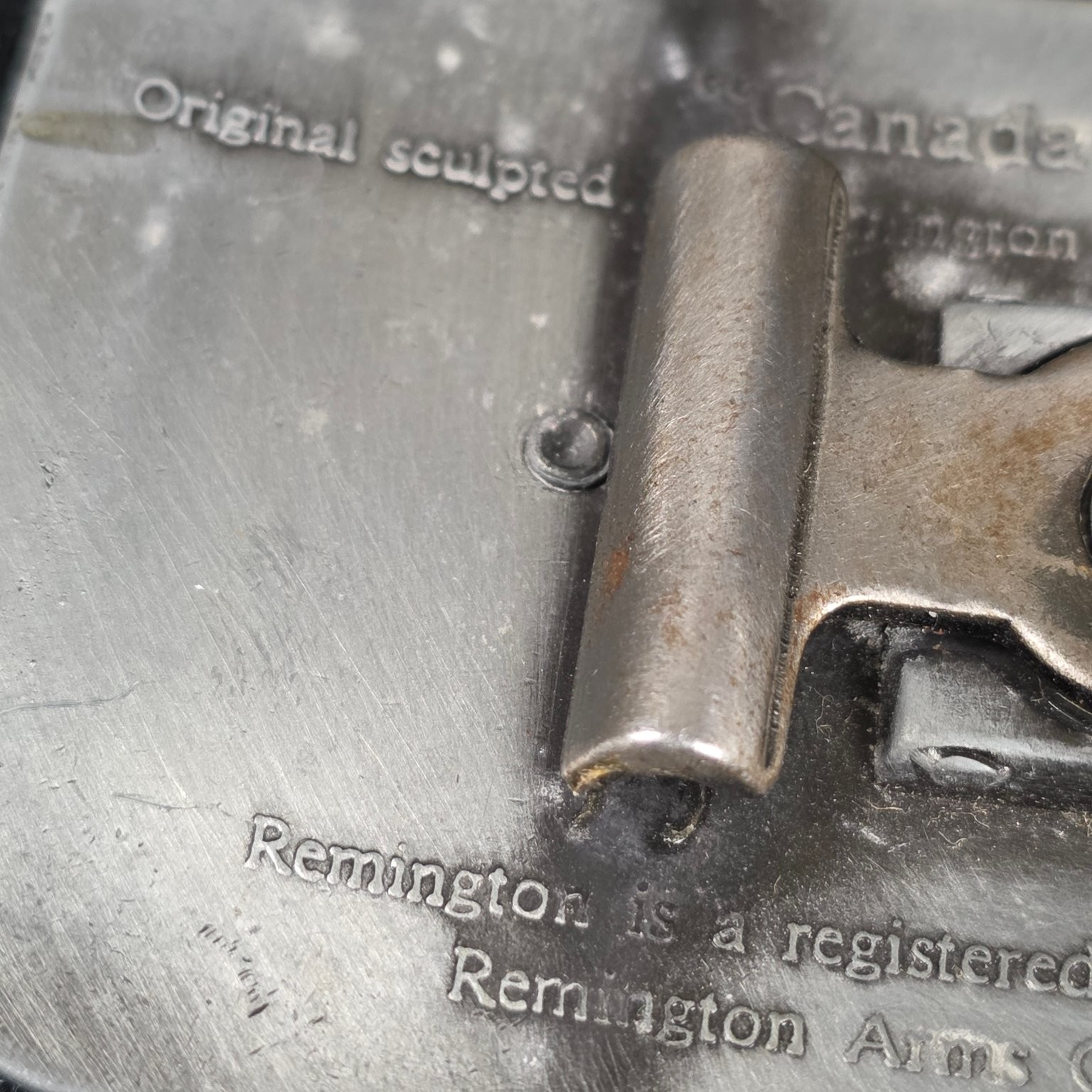 Remington Belt Buckle Silver Tone Canada Goose Sid Bell 1980 USA