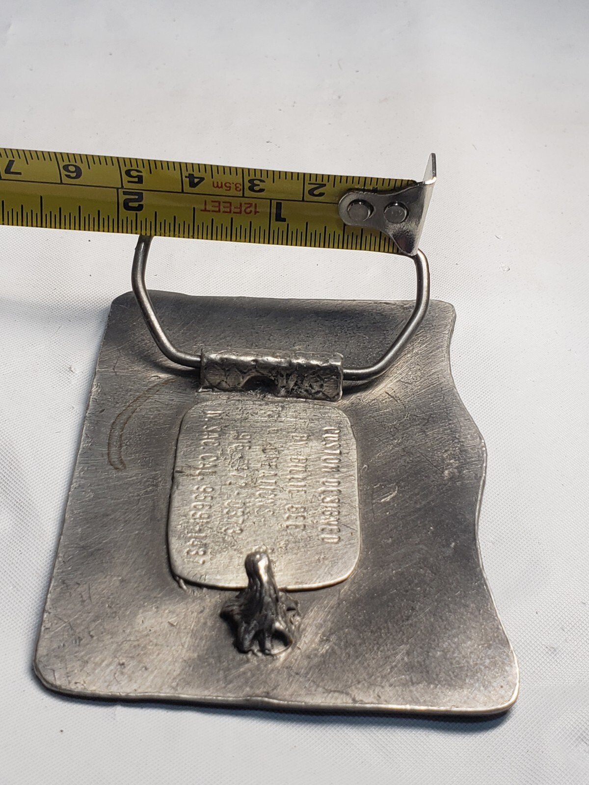 DLETA KING JUNE 1 1927- SEPT 29 1940 Belt Buckle by BILLIE BEE CREATIONS