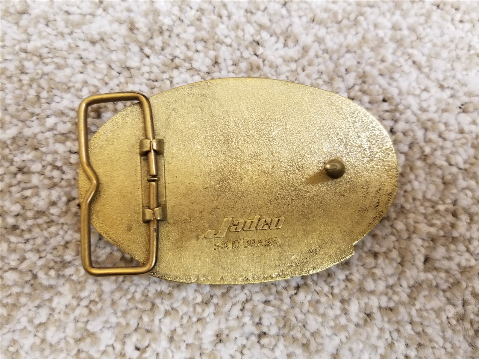 Vintage California Farmer Magazine Belt Buckle 130th Aniversary 1984 Brass Jadco