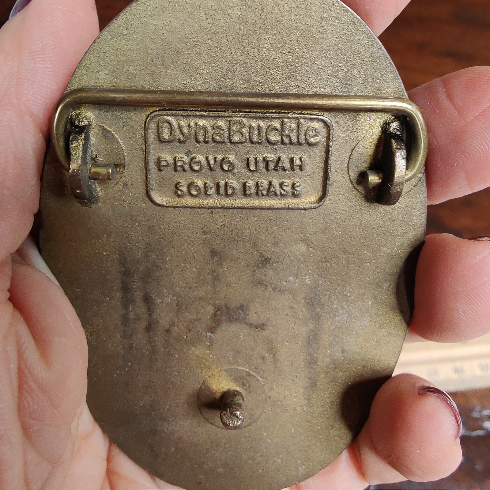 World&rsquo;s Largest Concrete Pumped Storage Dyna Provo Utah Solid Brass Belt Buckle