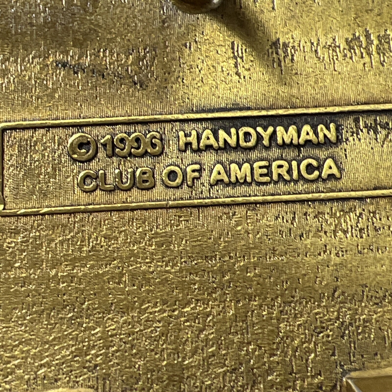 Handyman – Member Belt Buckle – 1996 – Club Of America