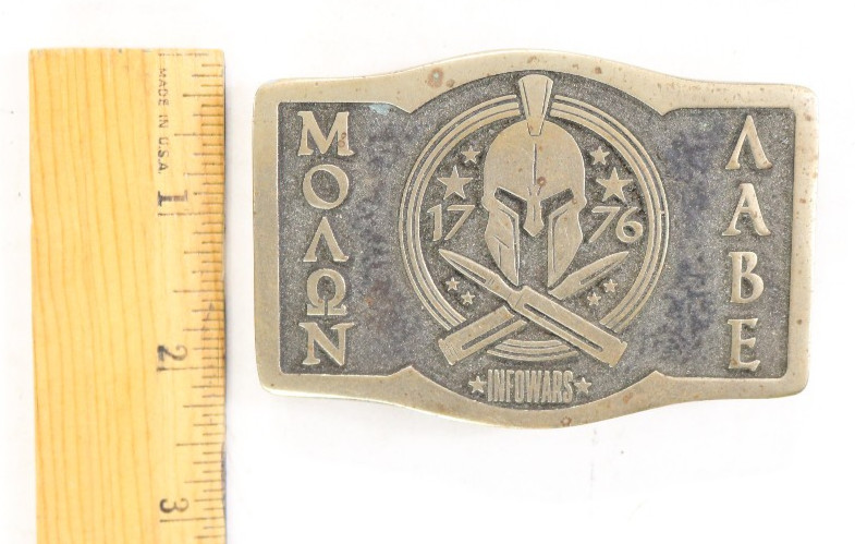 infowars 1776 Molon Labe belt buckle 178 of 700