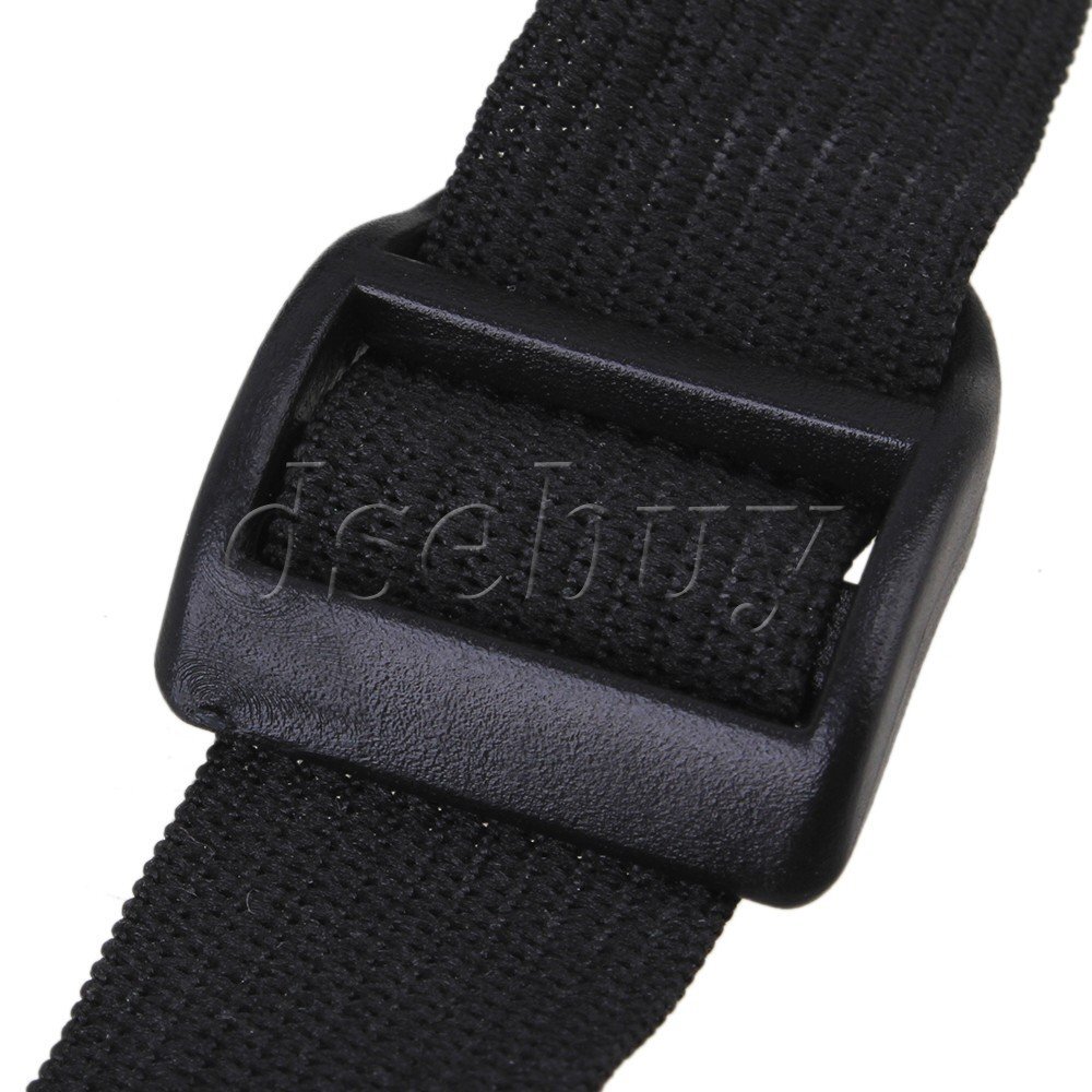 20pcs Plastic Slider Buckles Backpack Straps Webbing 20mm Black