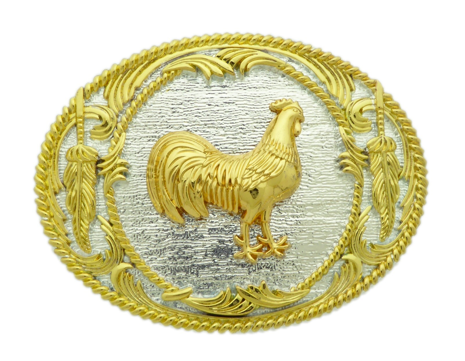 Roosters Western Cowboy Rodeo Belt Buckle Men Women Gold Silver Metal Cowgirl