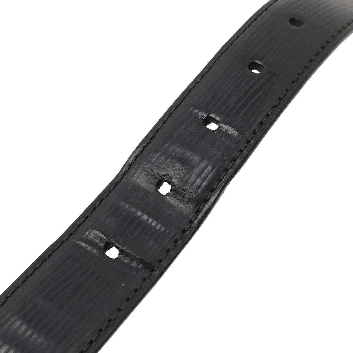 LOUIS VUITTON LOUIS Vuitton Epi Santulle Force Belt Noir Black