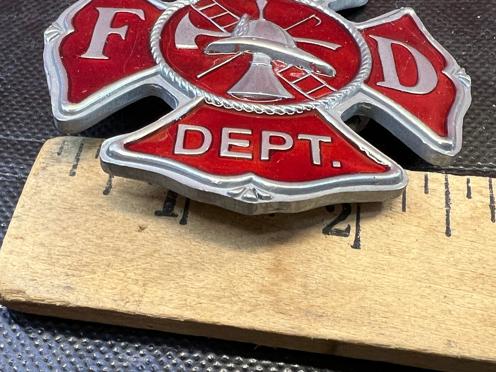 FIRE FIGHTER Metal Belt Buckle-EMT-Fits 1 5/8&Prime; Belt-3 Inches