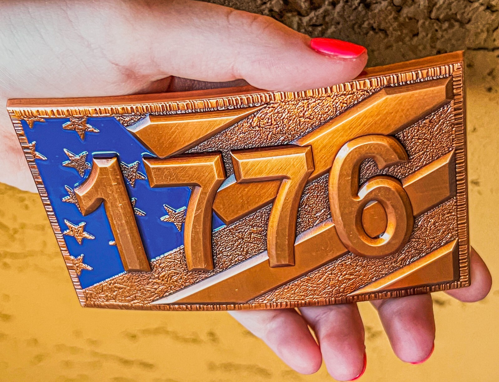 1776 Antique Copper Belt buckle