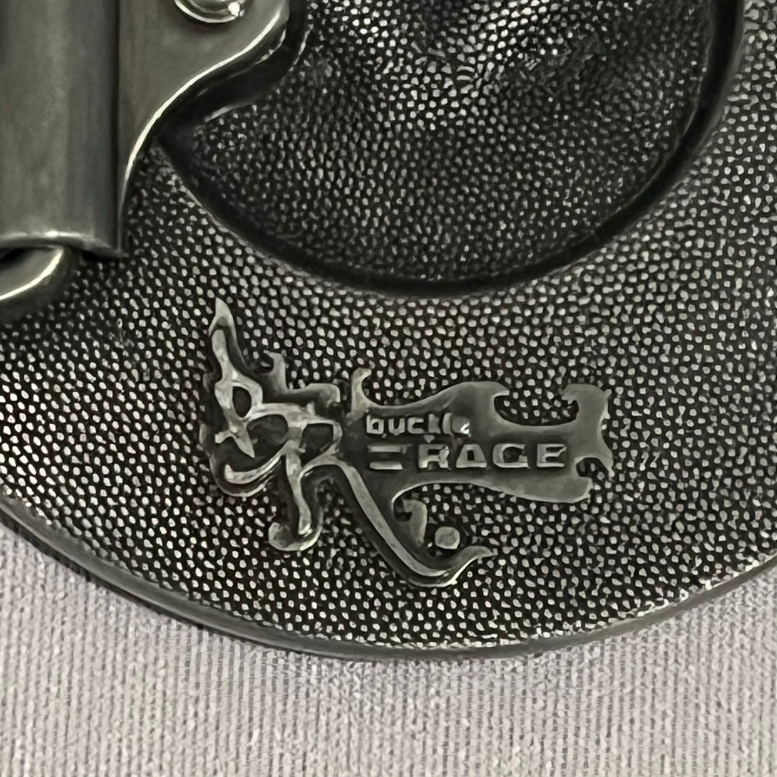 Buckle Race Belt Buckle Mens One Size Sun Face Flame Design Silver Black Novelty