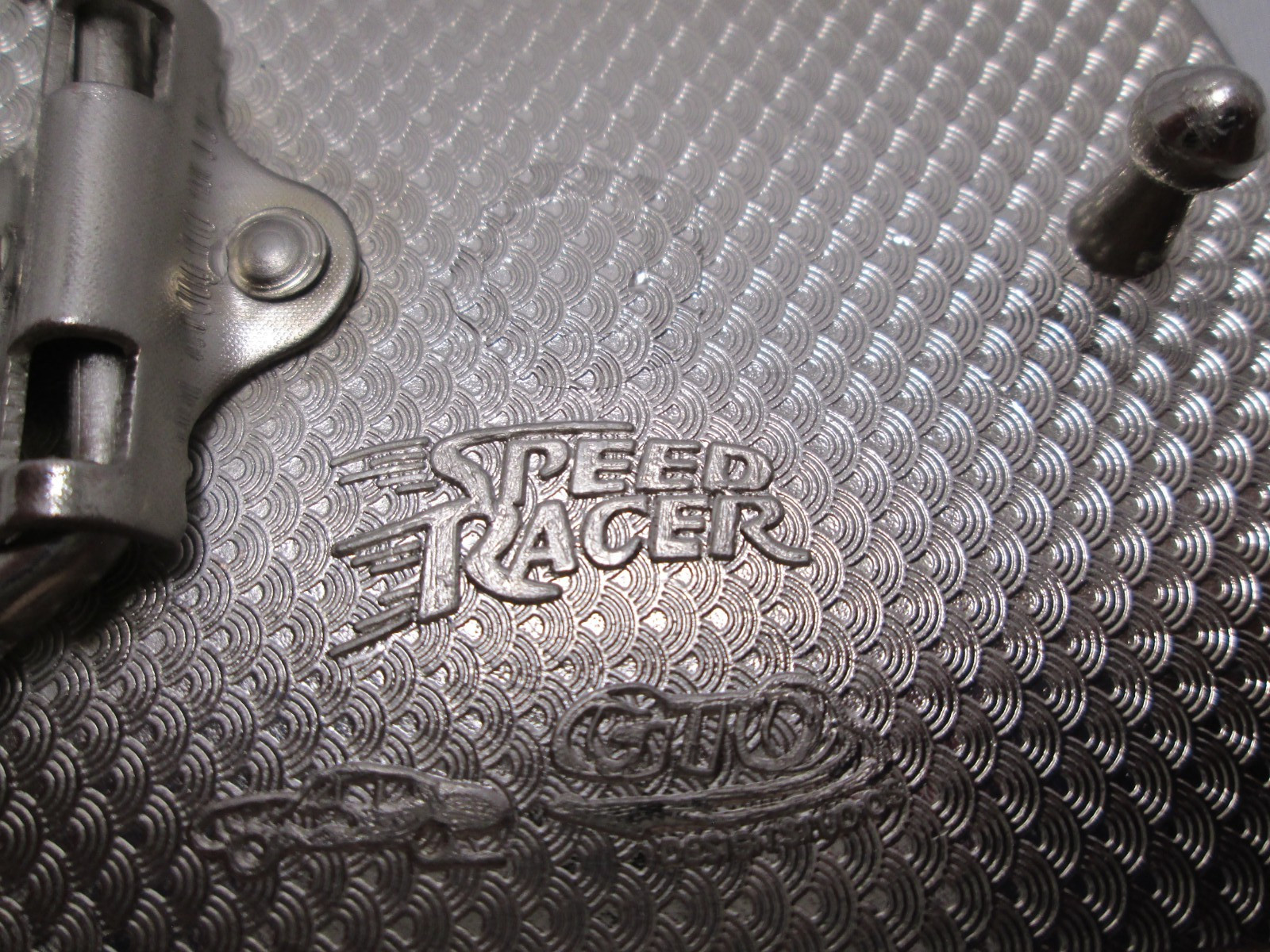 Speed Racer Belt Buckle Racing Theme Enamel 3 in. Oval Cartoon Hero