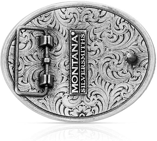 Montana Silversmiths Western Belt Buckle Pack Horses Antiqued 61333P