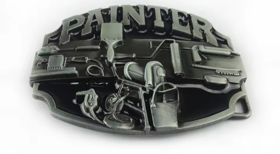 New painter paint painting tools brush men women belt buckle