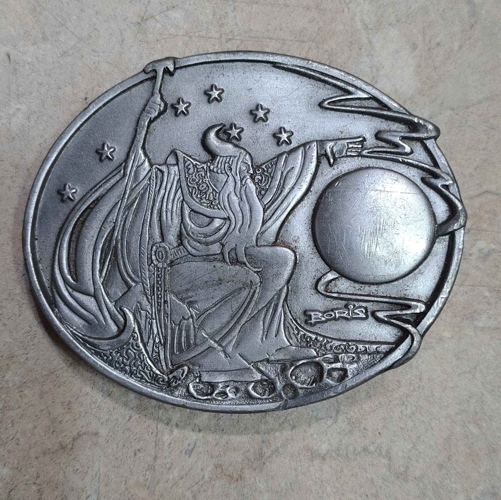 Vintage 1992 Boris Vallejo The Dragon Belt Buckle Siskiyou Buckle Co USA E-8
