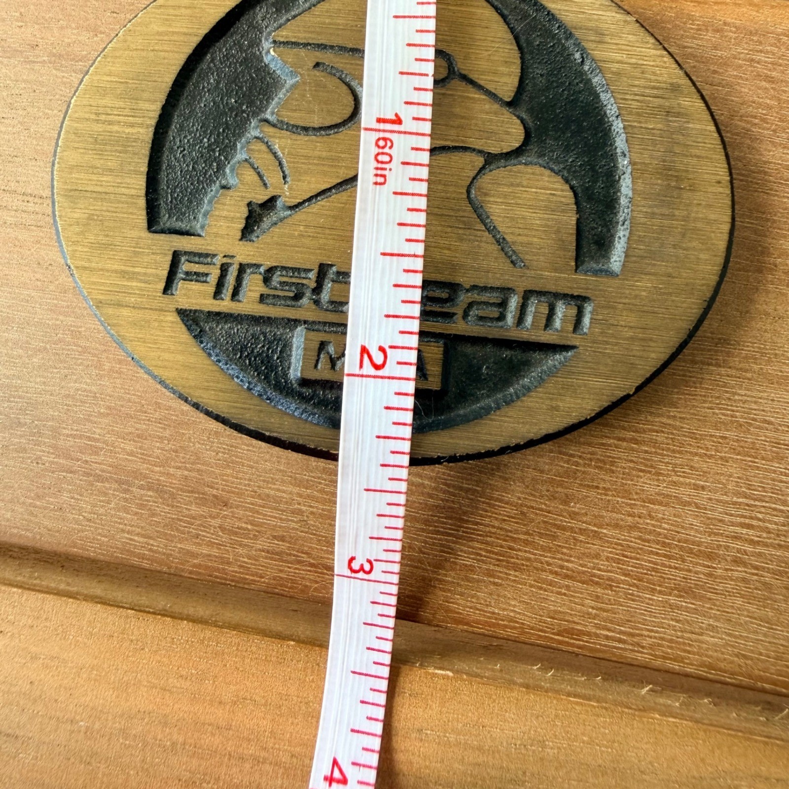 Vintage DynaBuckle MSA First Team Gas Mask Solid Brass Belt Buckle Provo Utah